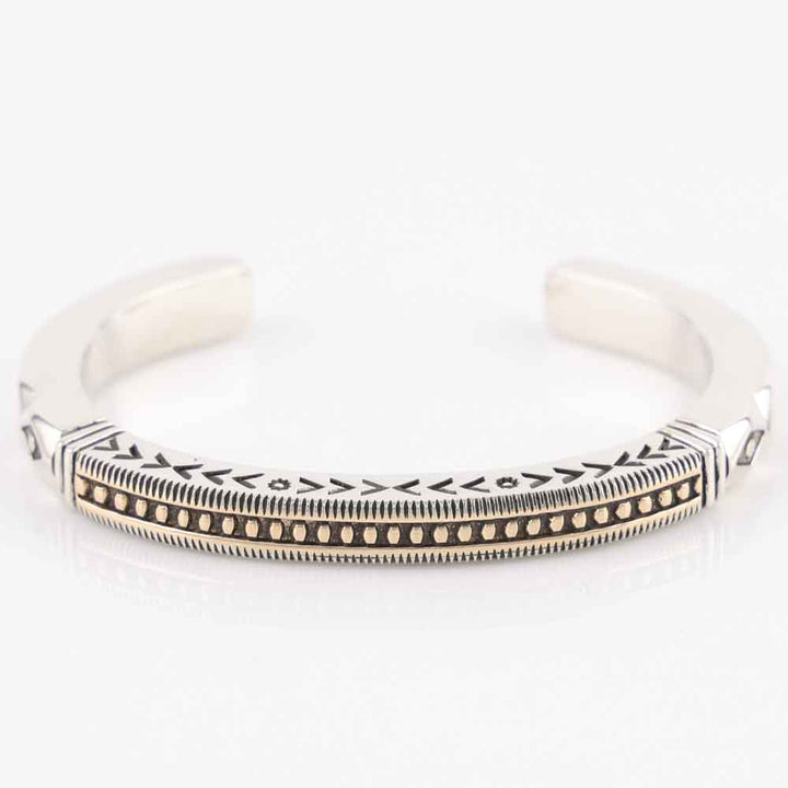 Gold on Silver Cuff