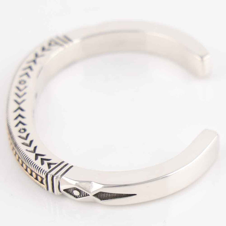 Gold on Silver Cuff