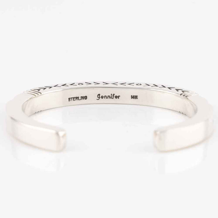 Gold on Silver Cuff