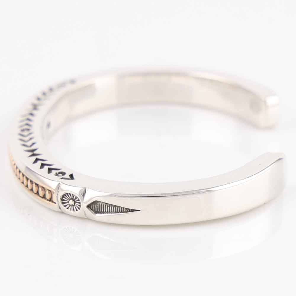 Gold on Silver Cuff