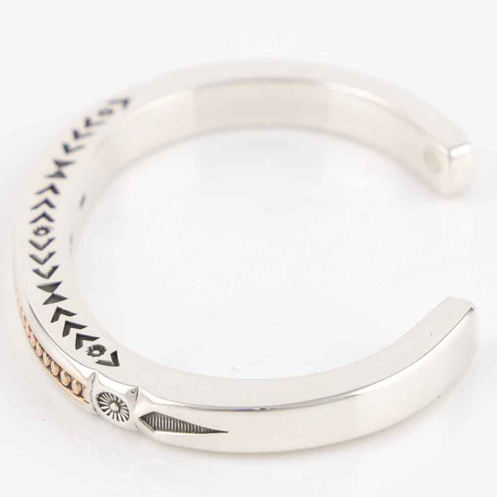 Gold on Silver Cuff