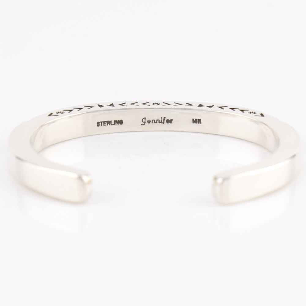 Gold on Silver Cuff