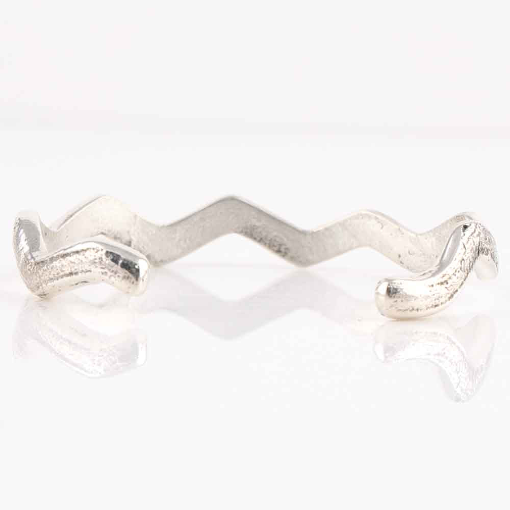 Silver Lightning Cuff
