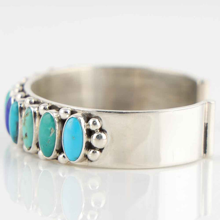 Turquoise and Lapis Cuff