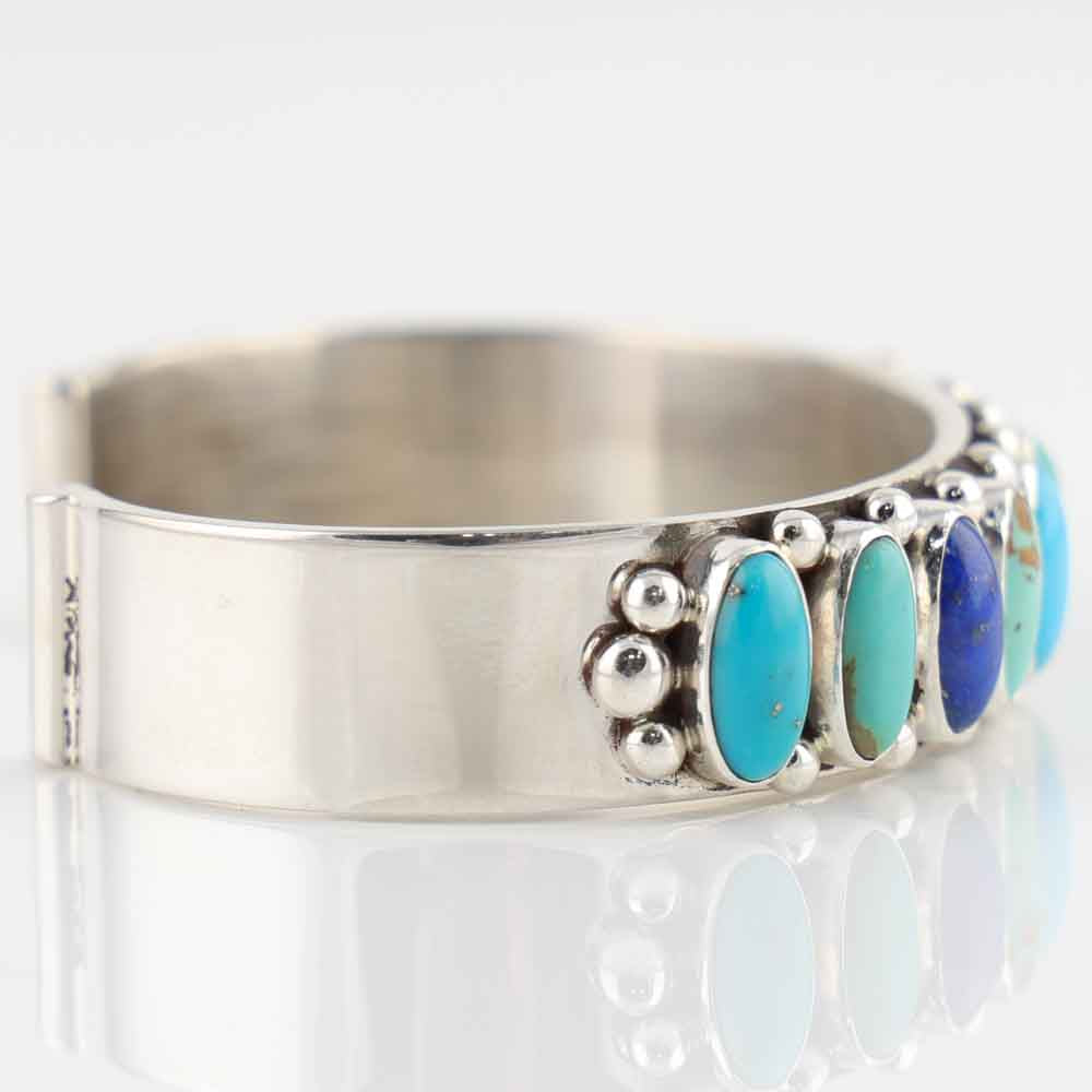 Turquoise and Lapis Cuff