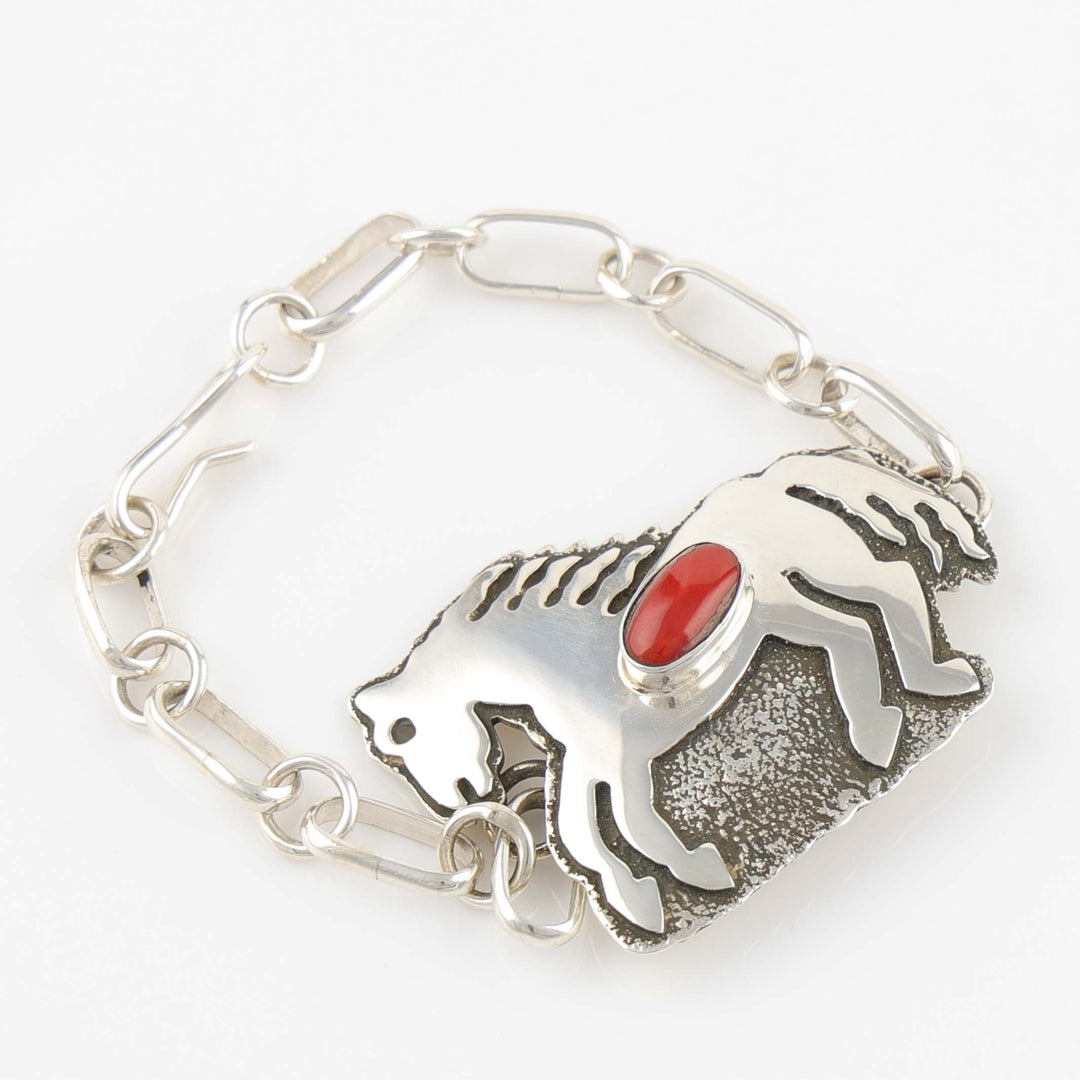 Coral Horse Bracelet
