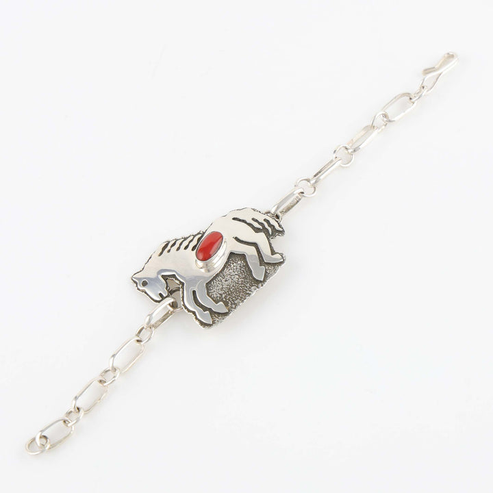 Coral Horse Bracelet