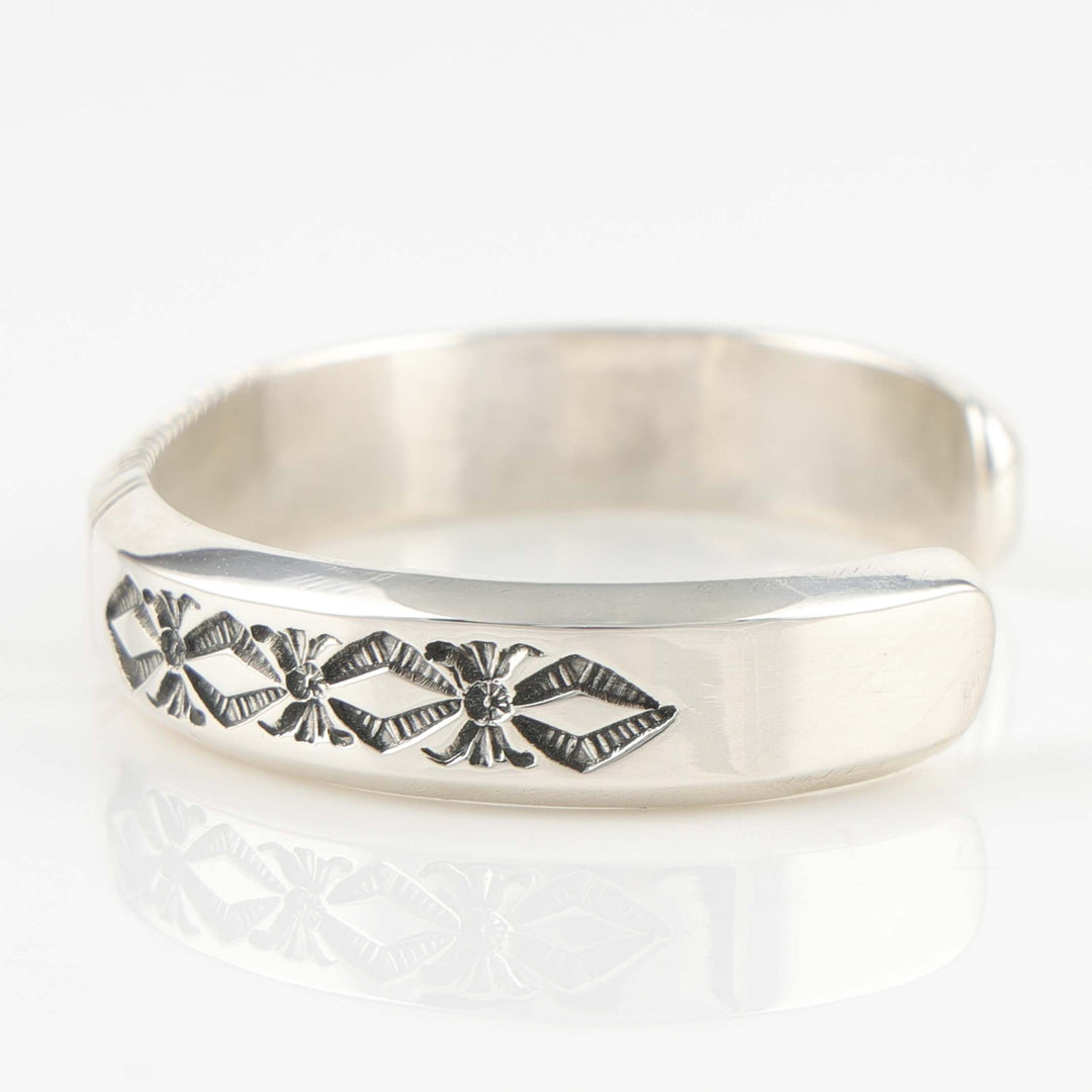 Stamped Silver Cuff