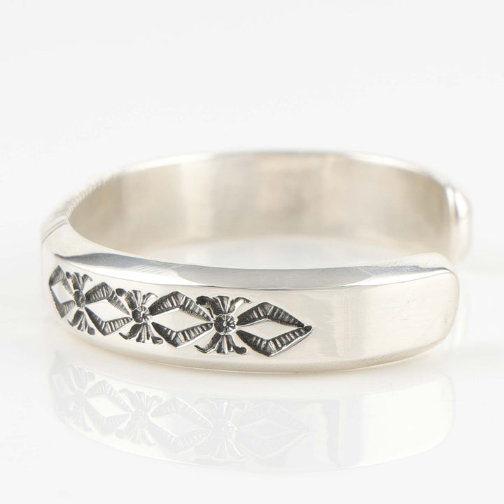 Stamped Silver Cuff