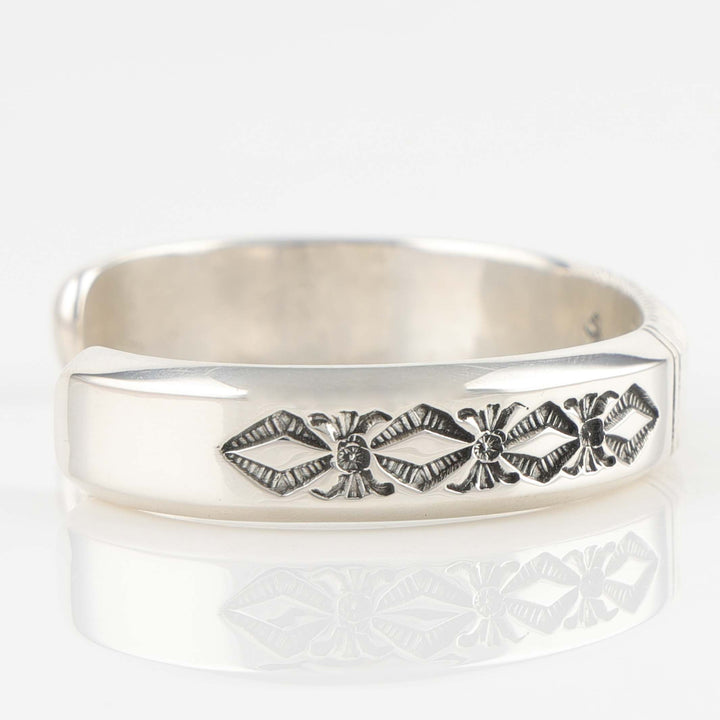 Stamped Silver Cuff