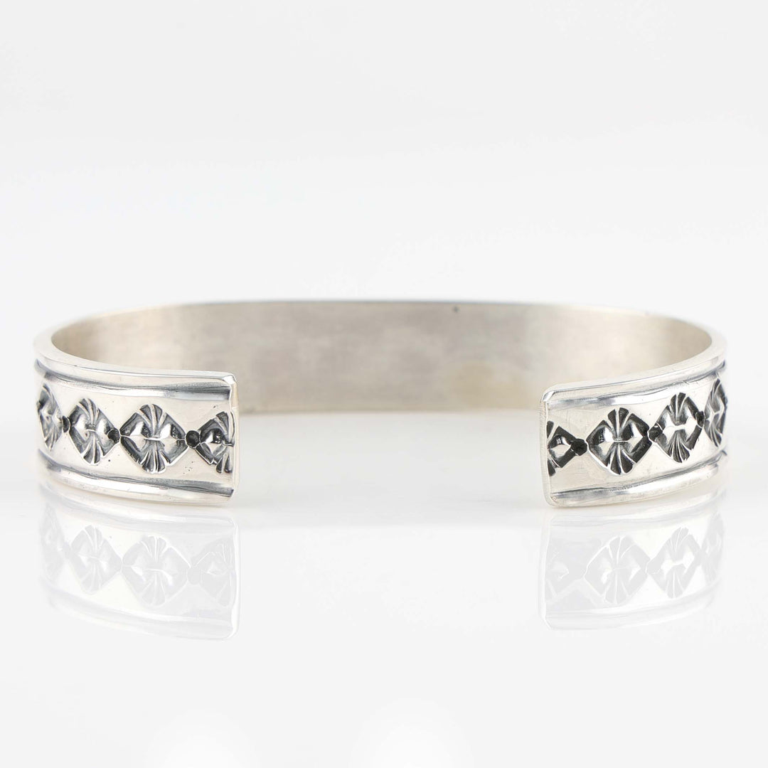 Stamped Silver Cuff