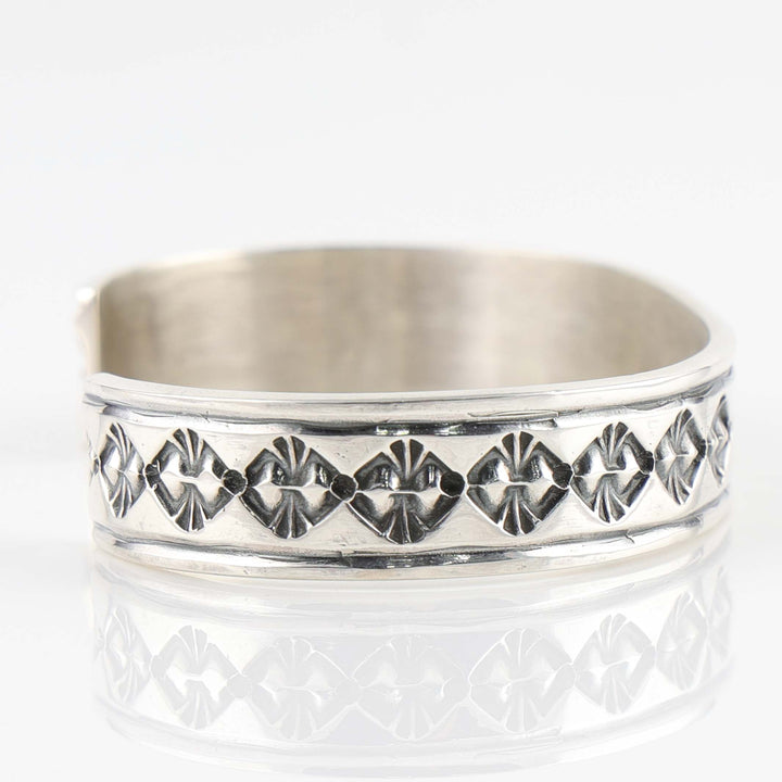 Stamped Silver Cuff