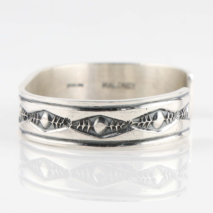 Stamped Silver Cuff