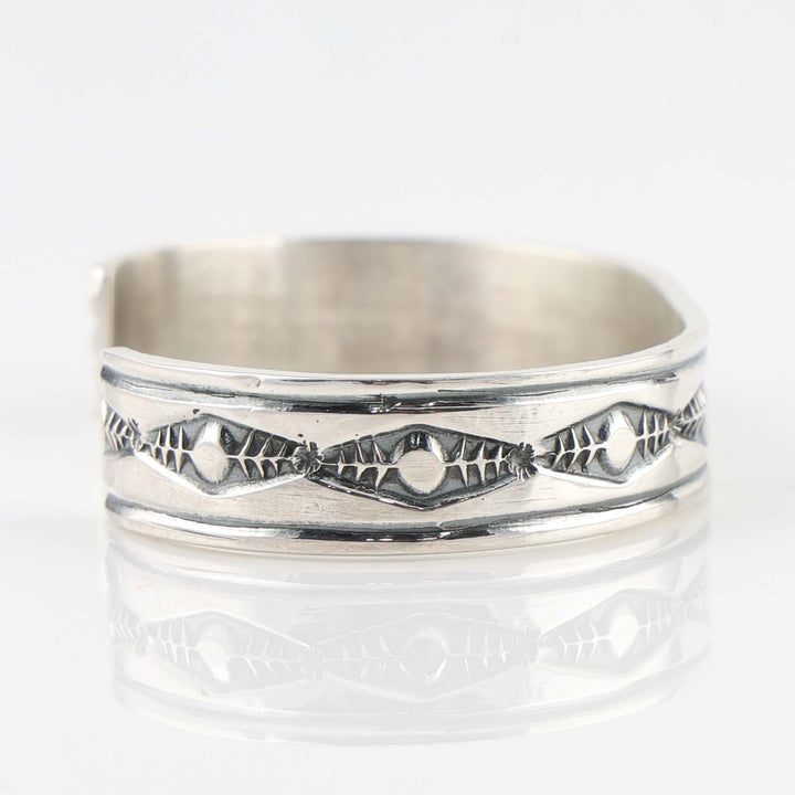 Stamped Silver Cuff