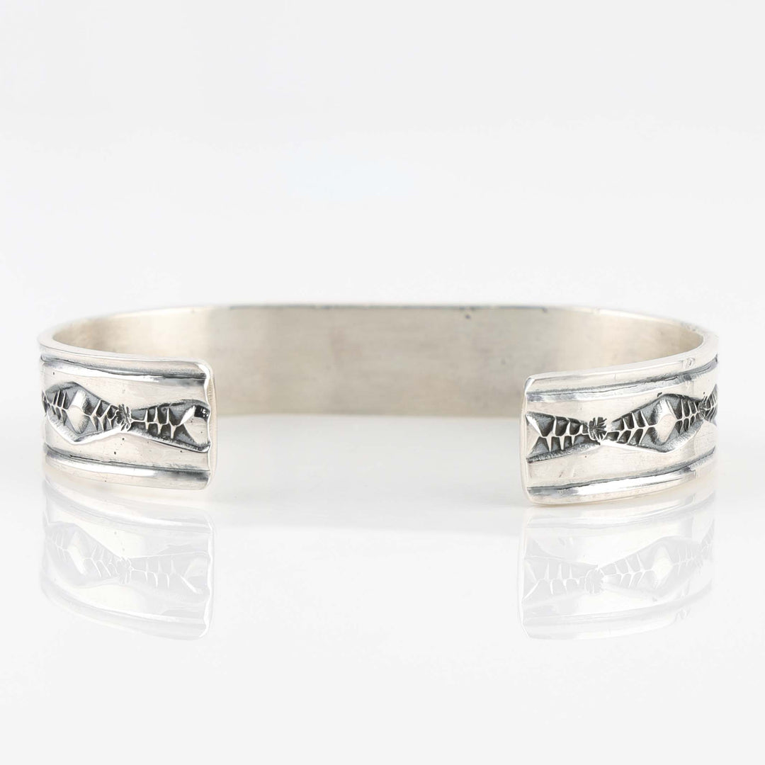 Stamped Silver Cuff