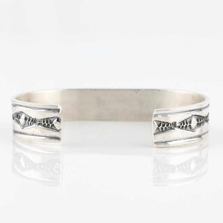 Stamped Silver Cuff