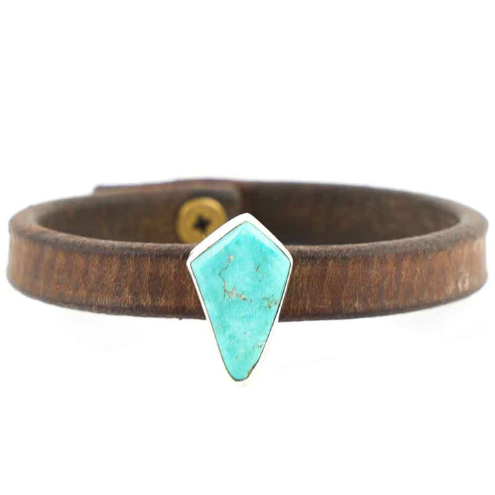 Turquoise Leather Bracelet