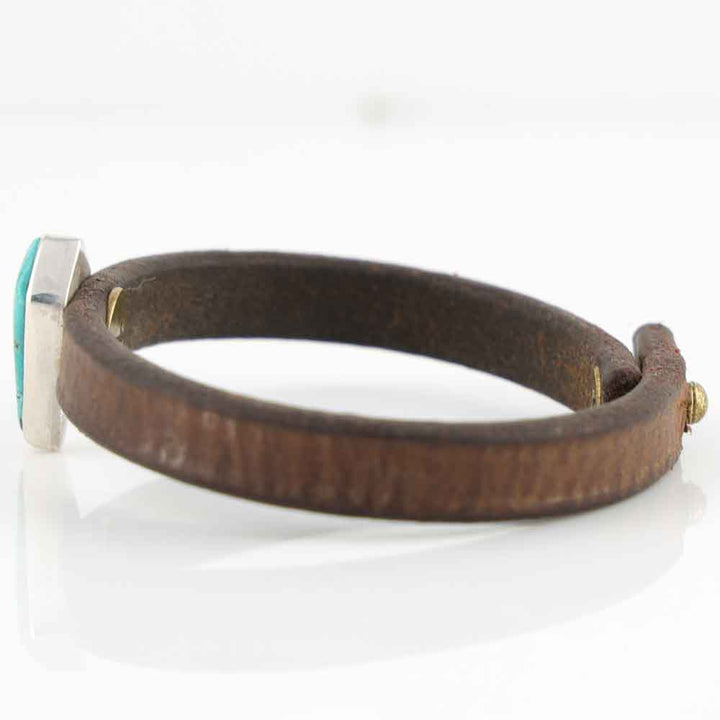 Turquoise Leather Bracelet