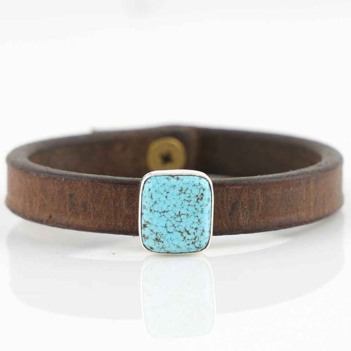 Turquoise Leather Bracelet
