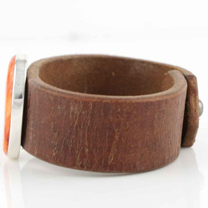 Spiny Oyster Leather Bracelet