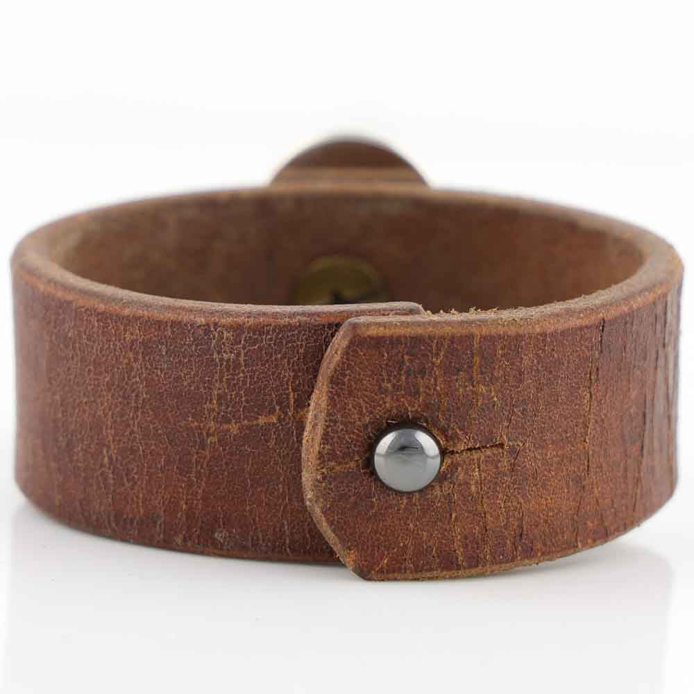 Spiny Oyster Leather Bracelet