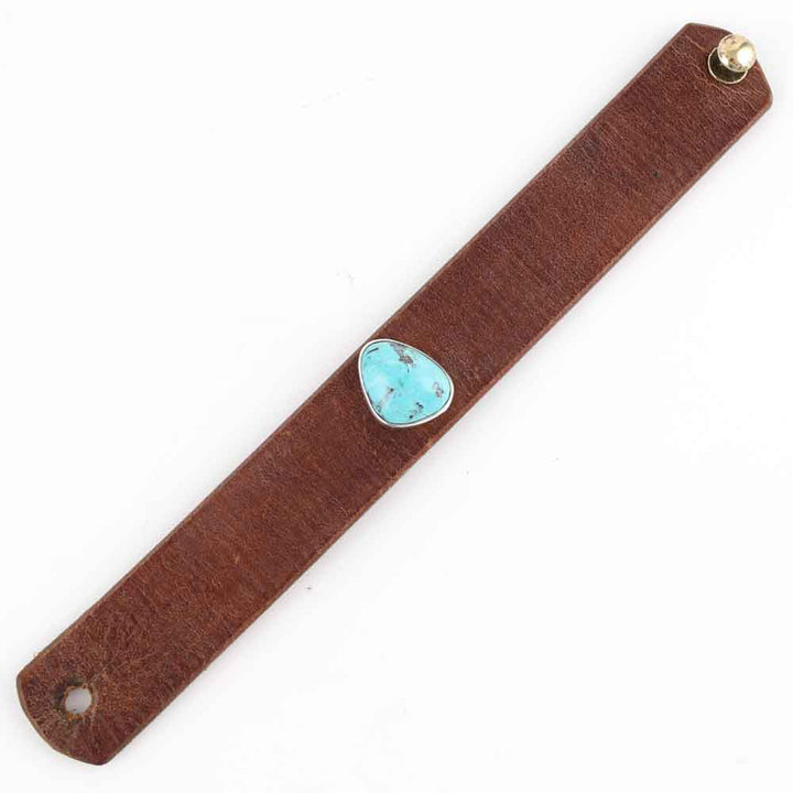 Turquoise Leather Bracelet