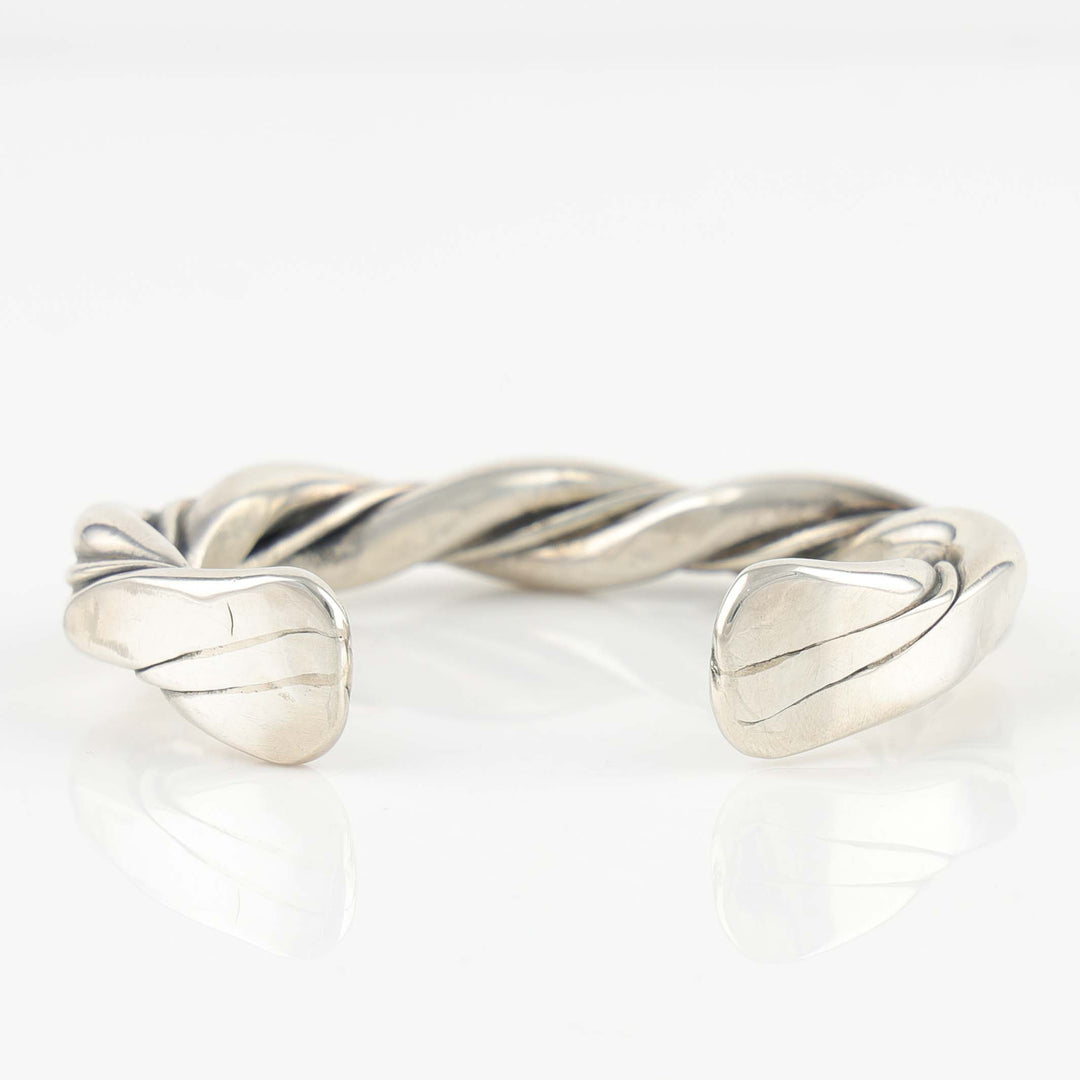 Twisted Silver Cuff