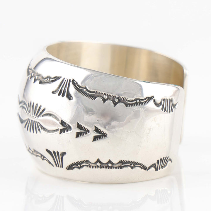 Stamped Silver Cuff