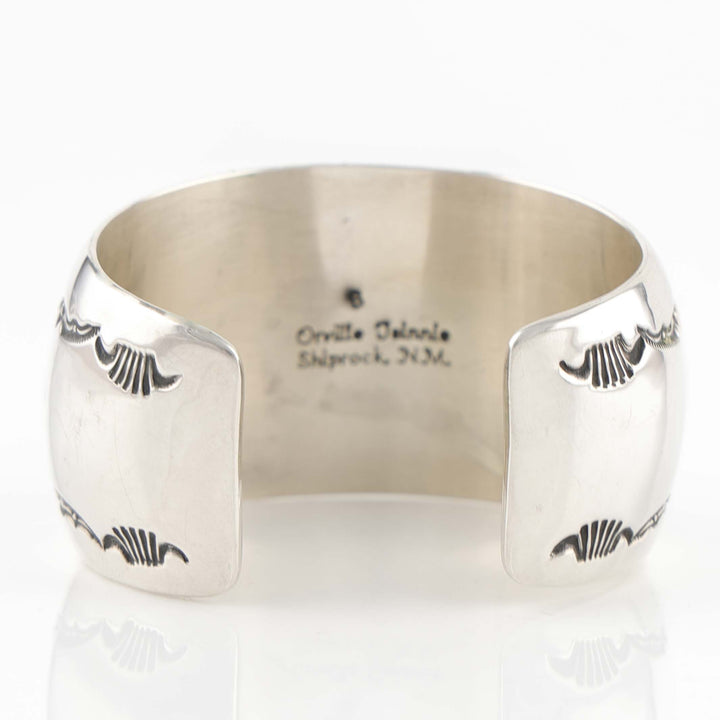Stamped Silver Cuff