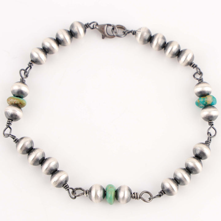 Navajo Pearl and Turquoise Bracelet