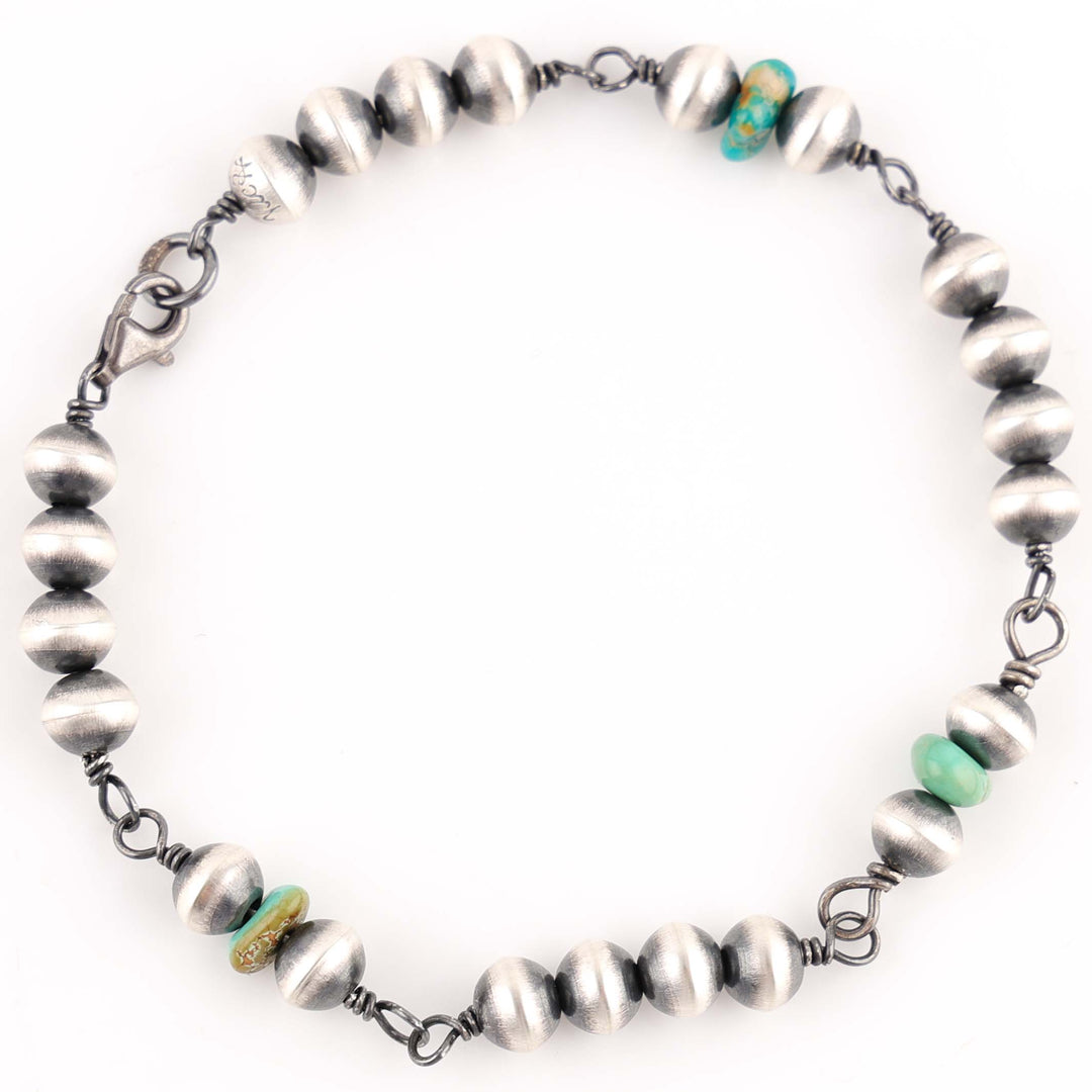 Navajo Pearl and Turquoise Bracelet