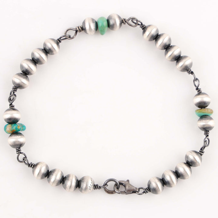 Navajo Pearl and Turquoise Bracelet