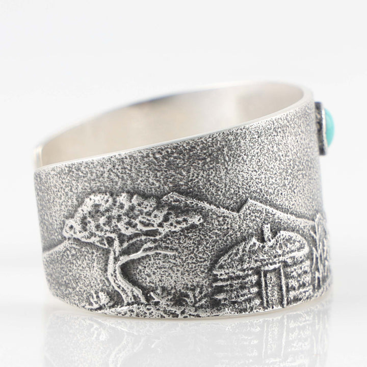 Turquoise Hummingbird Cuff