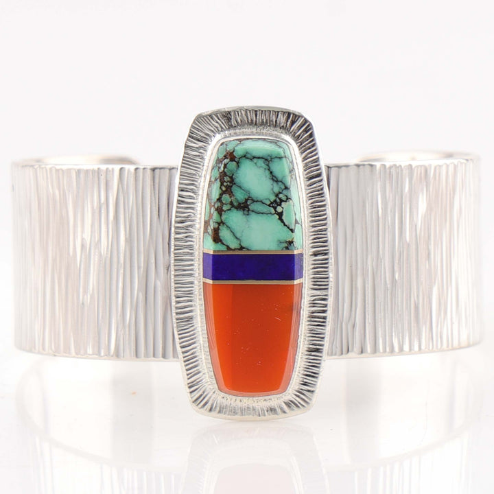 Multi-Stone Inlay Cuff