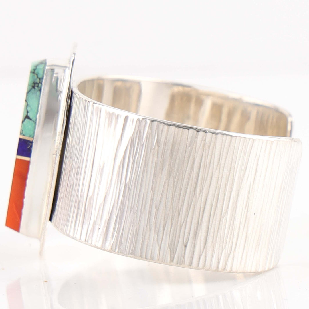 Multi-Stone Inlay Cuff