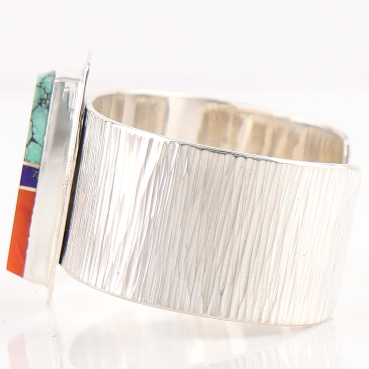 Multi-Stone Inlay Cuff