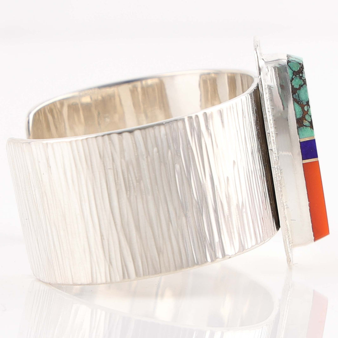 Multi-Stone Inlay Cuff