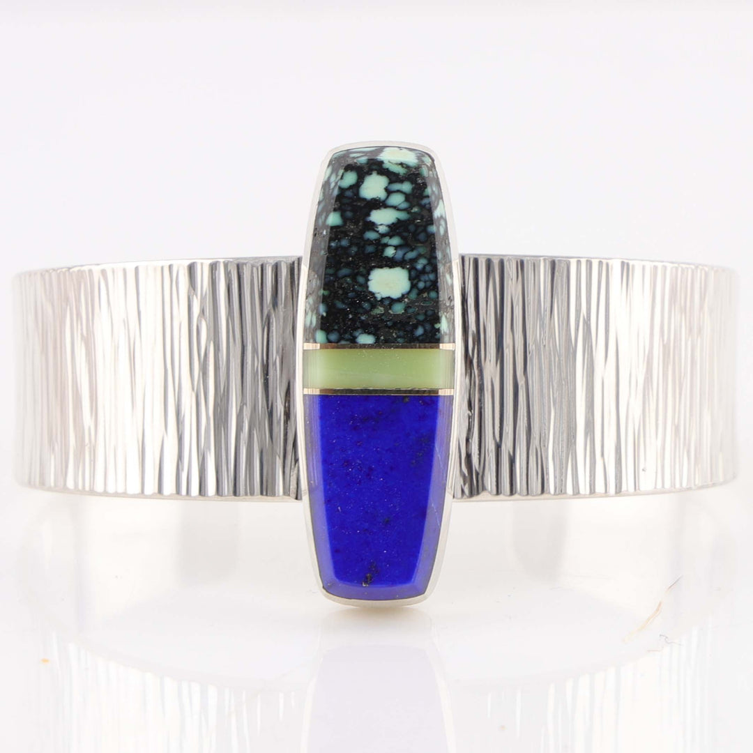 Multi-Stone Inlay Cuff