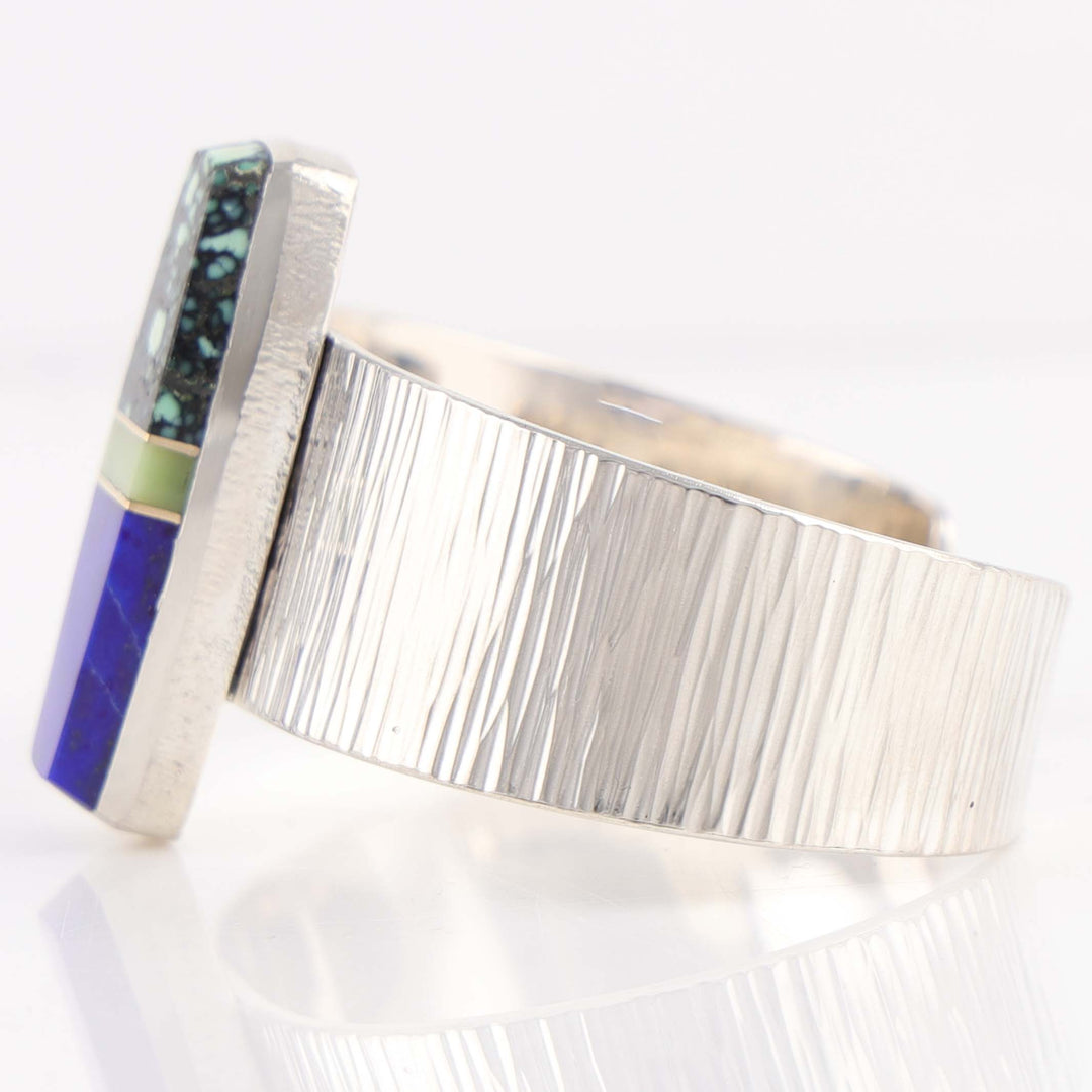 Multi-Stone Inlay Cuff