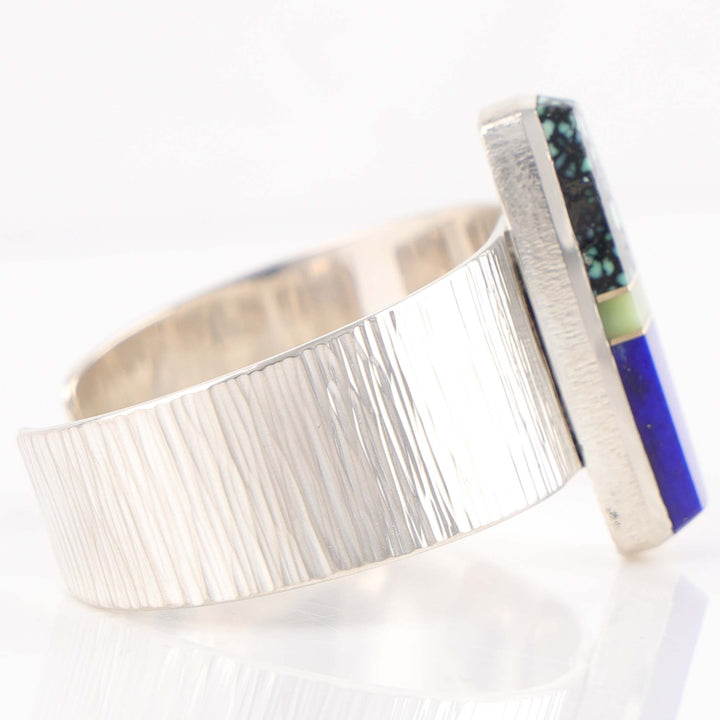 Multi-Stone Inlay Cuff