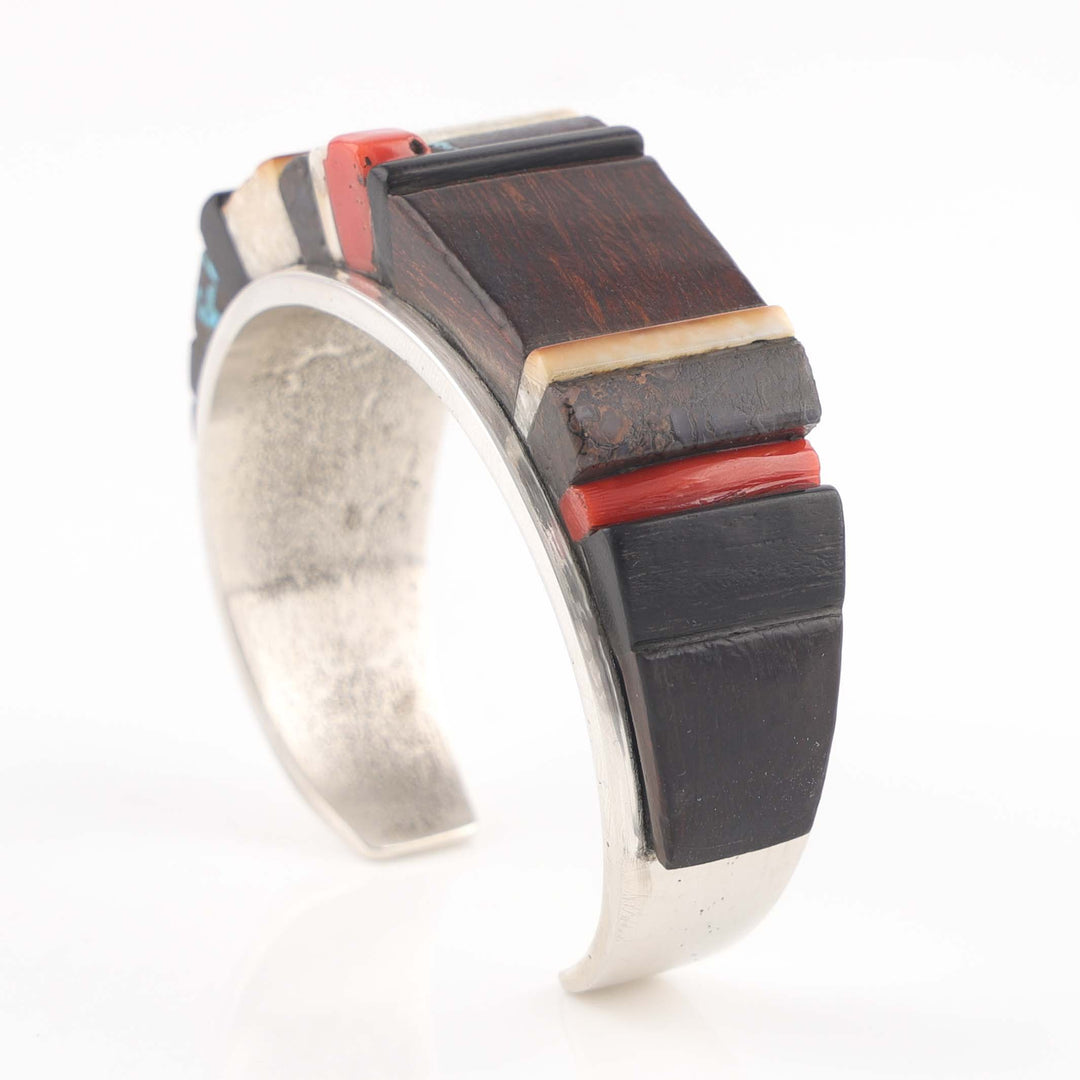 Multi-Stone Inlay Cuff