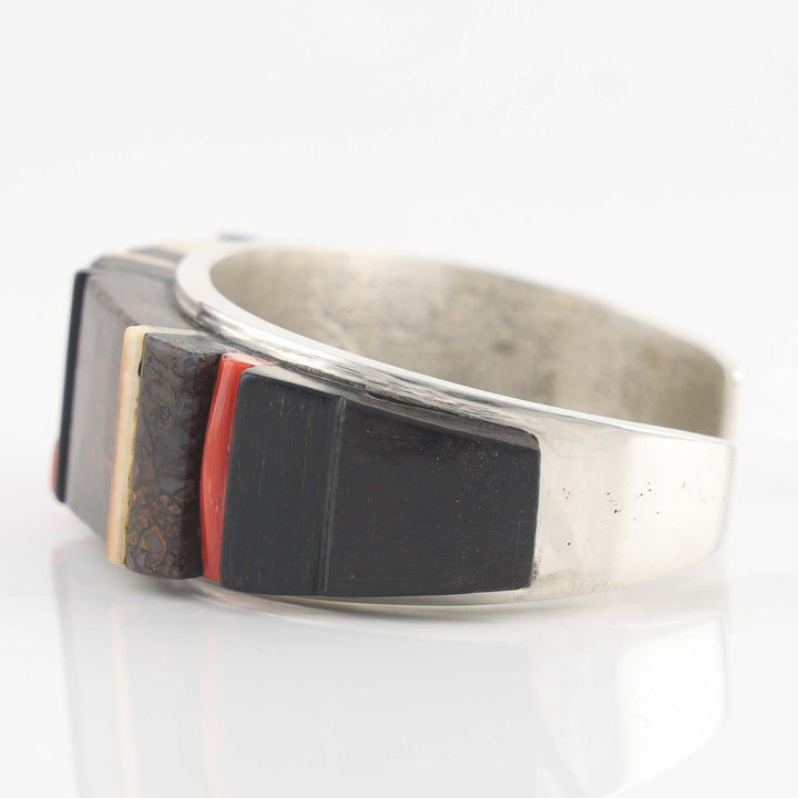 Multi-Stone Inlay Cuff