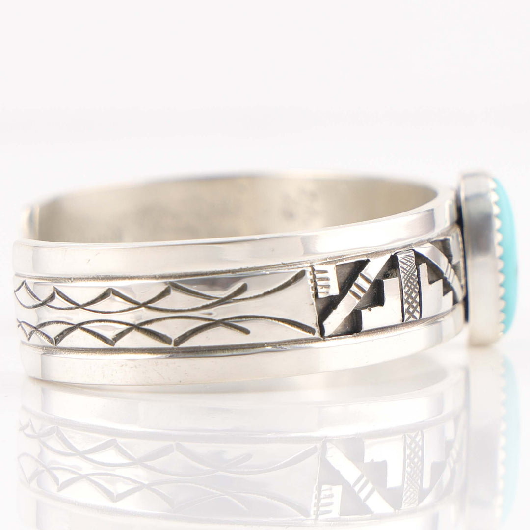 Blue Bird Turquoise Cuff