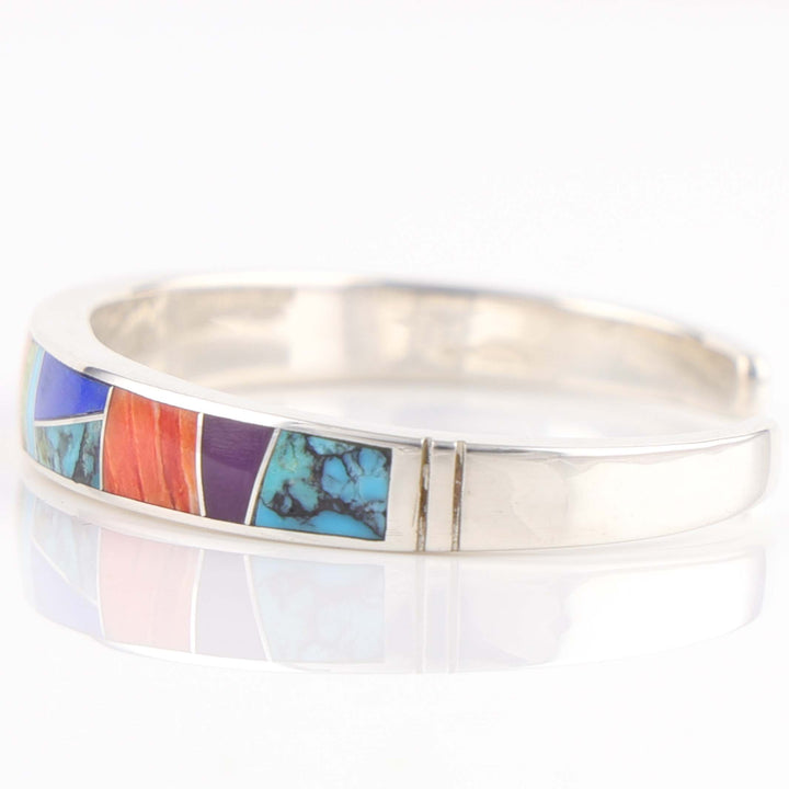 Multi-Stone Inlay Cuff