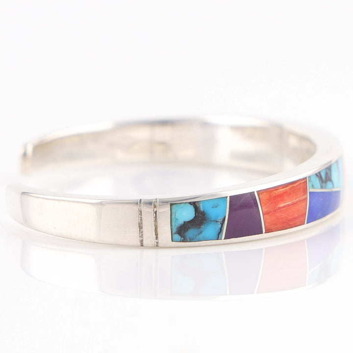 Multi-Stone Inlay Cuff