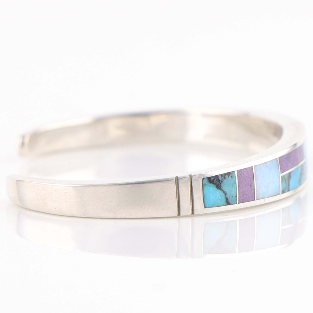 Multi-Stone Inlay Cuff