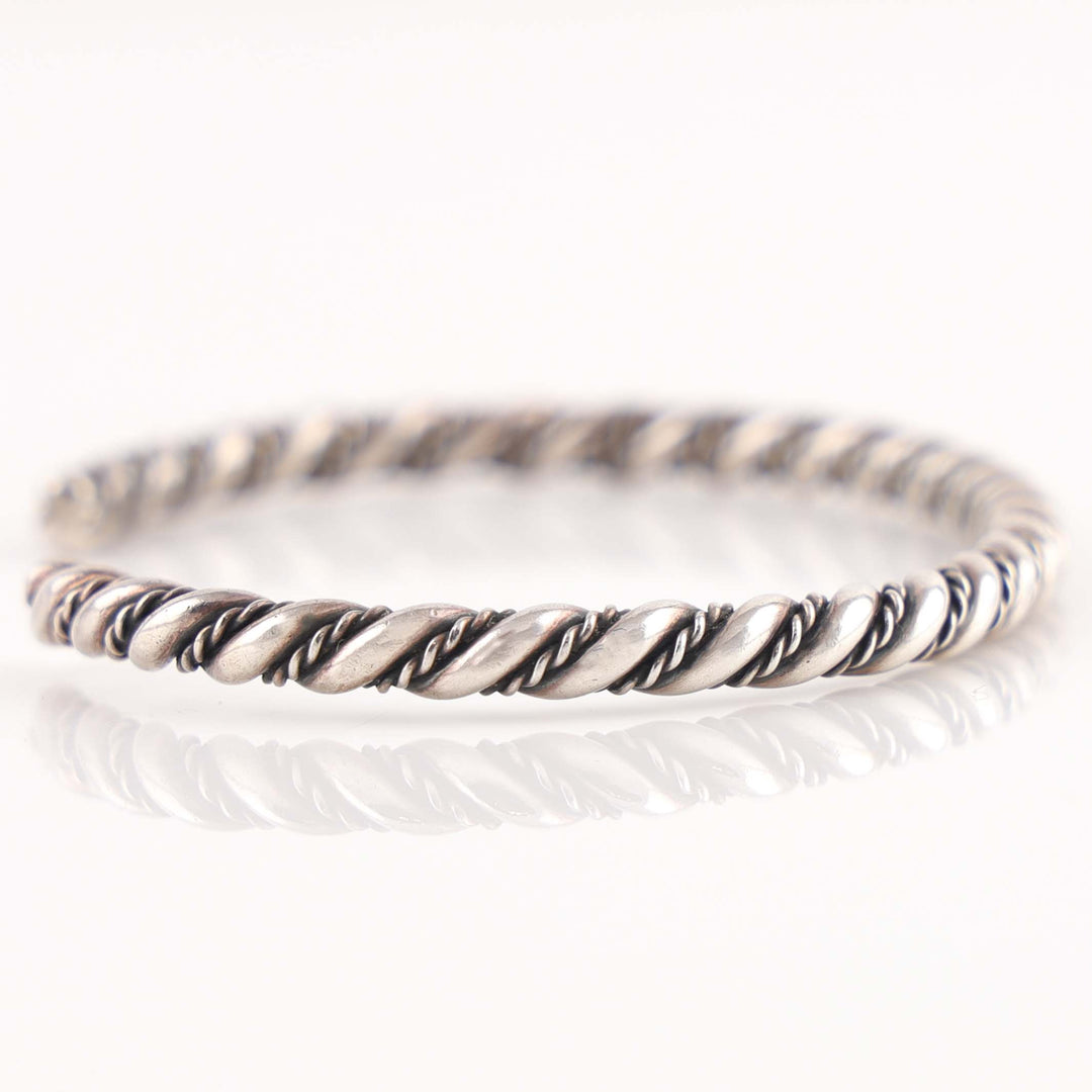 Twisted Silver Bracelet