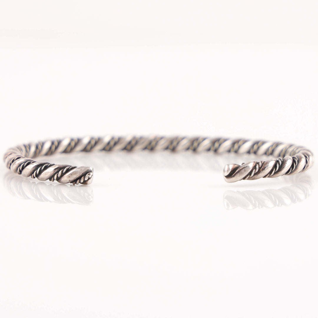 Twisted Silver Bracelet