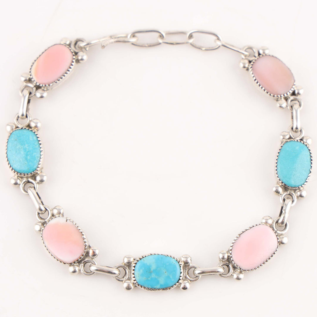 Turquoise and Shell Bracelet