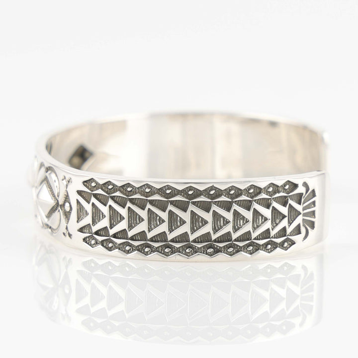 Stamped Silver Cuff